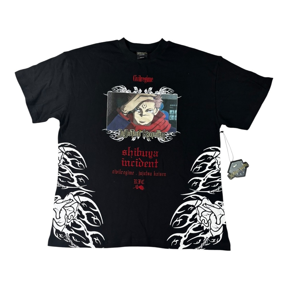 Civil Regime x Jujutsu Kaisen Unforgiven American Classic Tee Black Medium